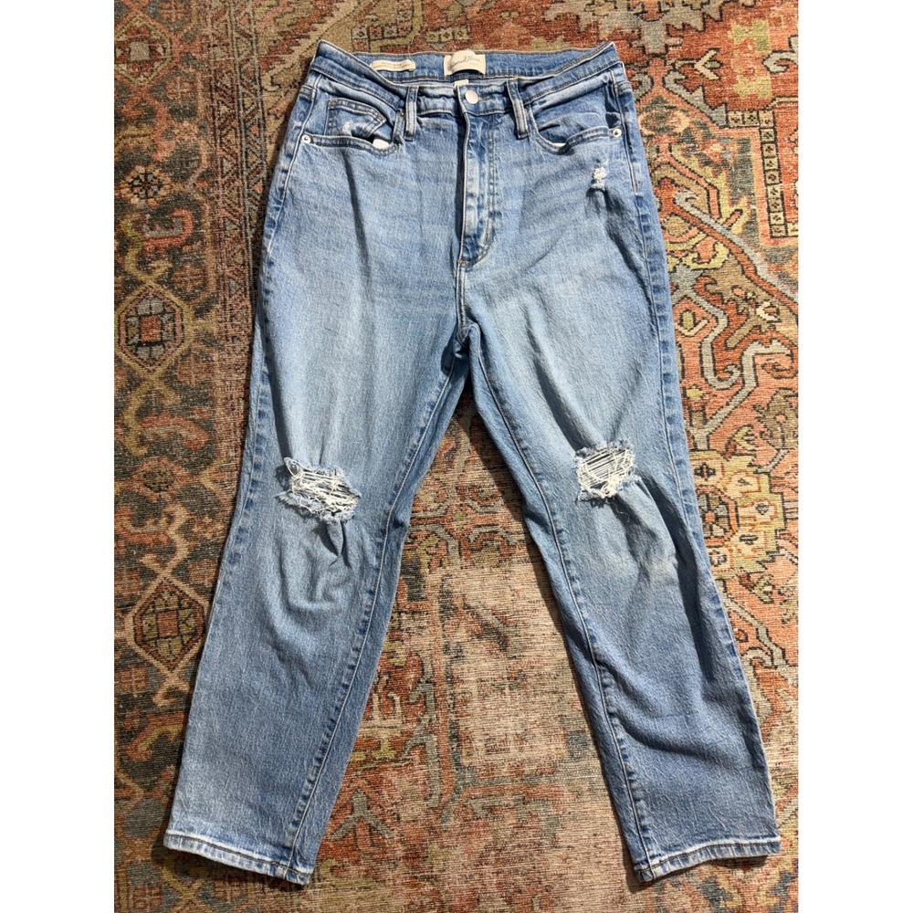 Universal Thread Womens High Rise 90s Slim Distressed Jeans Light Wash Size 8S